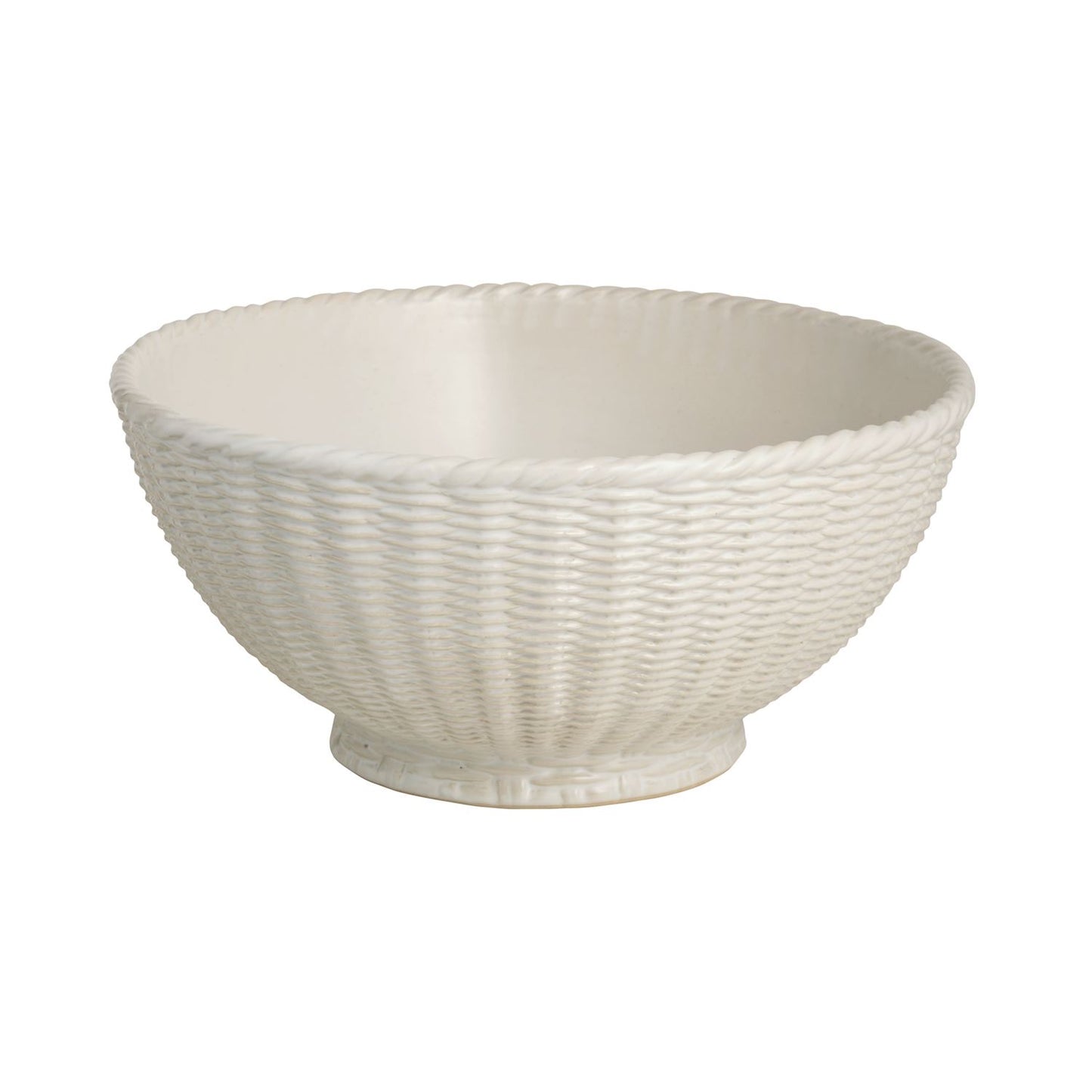 DECORATIVE CERAMIC WOVEN BOWL