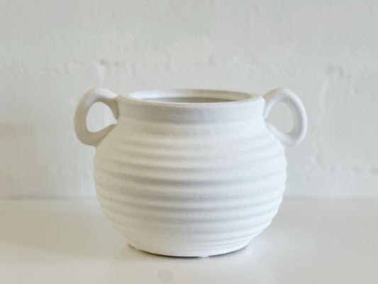 WHITE CERAMIC VASE
