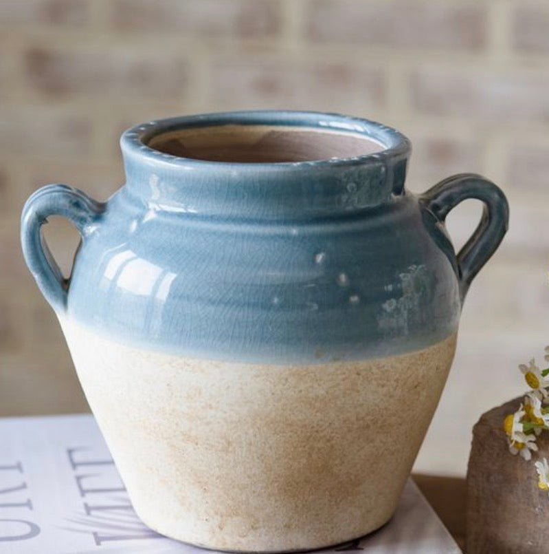 Blue/Natural Vase