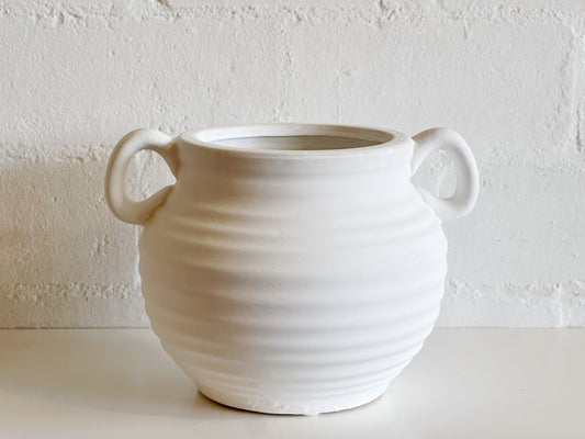 WHITE CERAMIC VASE