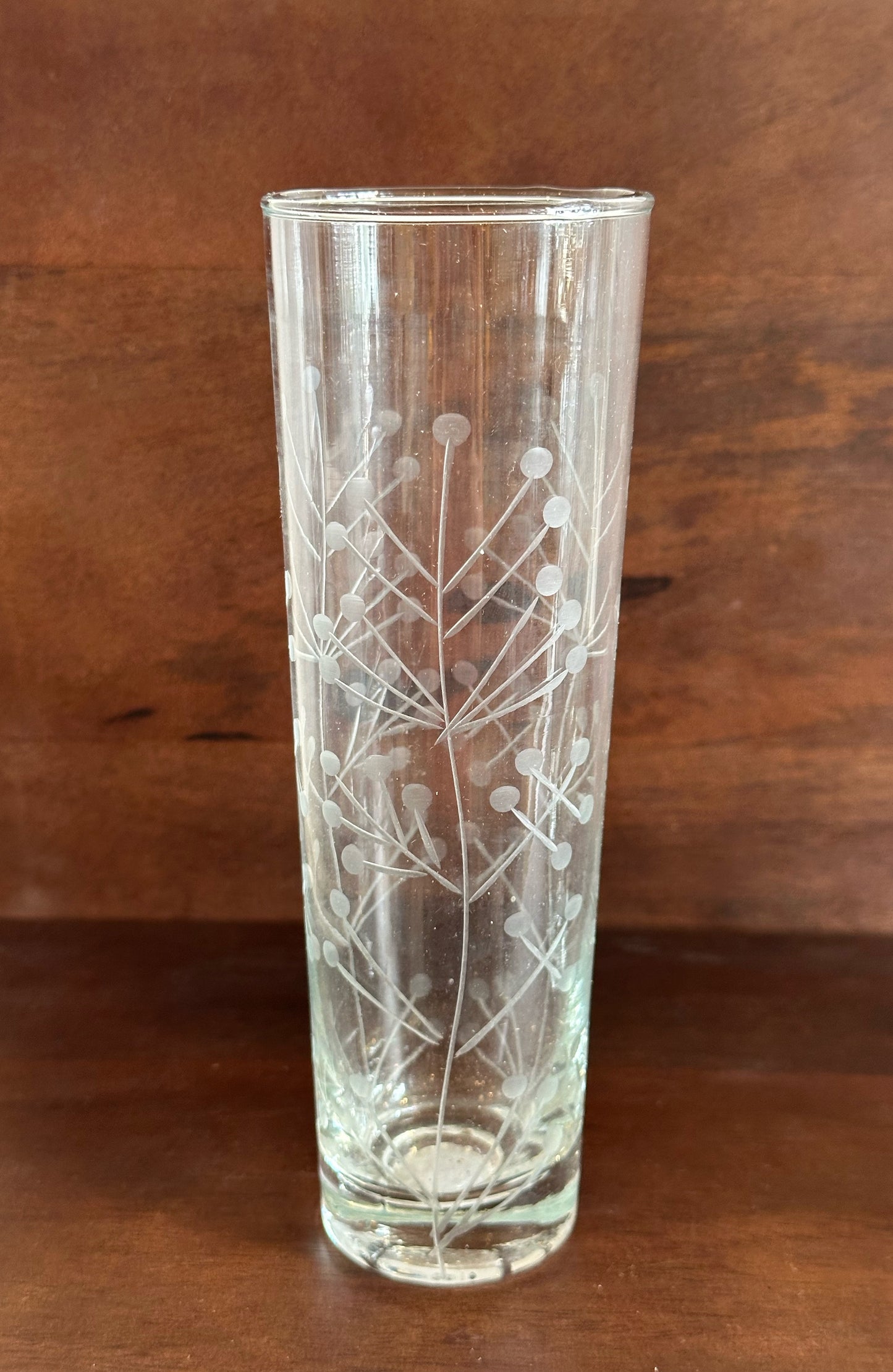 Hand-Blown Glass with Etched Botanicals