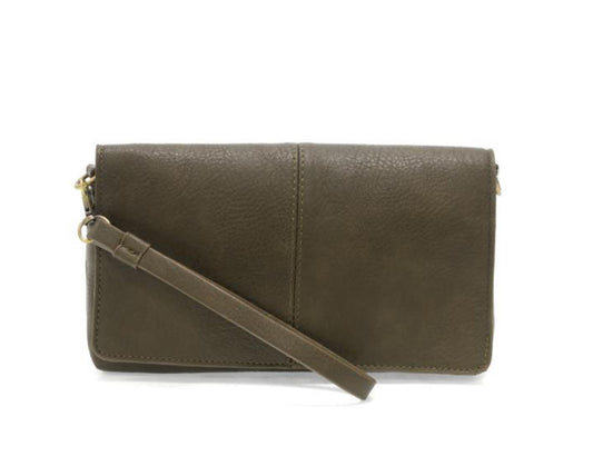 Dark Moss Everly Organizer Flap Crossbody
