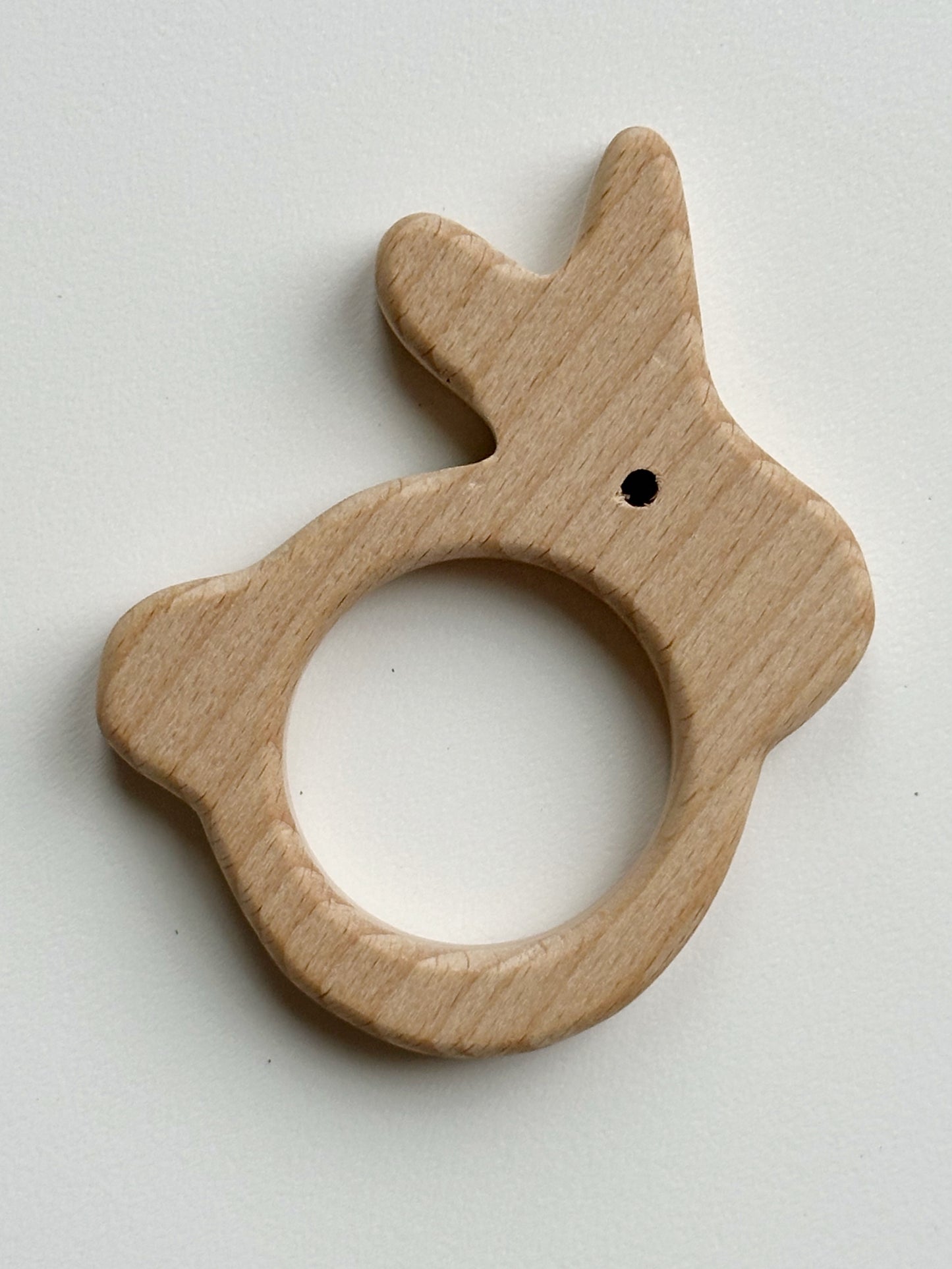 Easter Bunny Wood Teether Toy