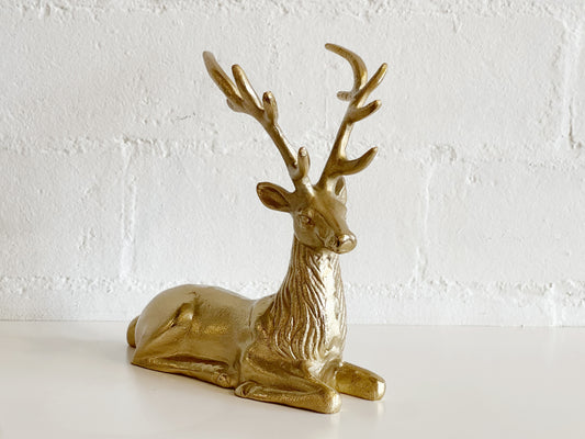 Gold Laying Reindeer