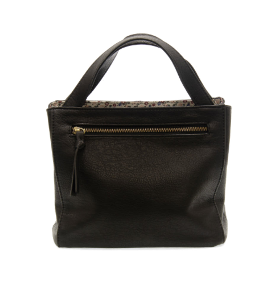 Black Brandi Convertible Crossbody Handbag