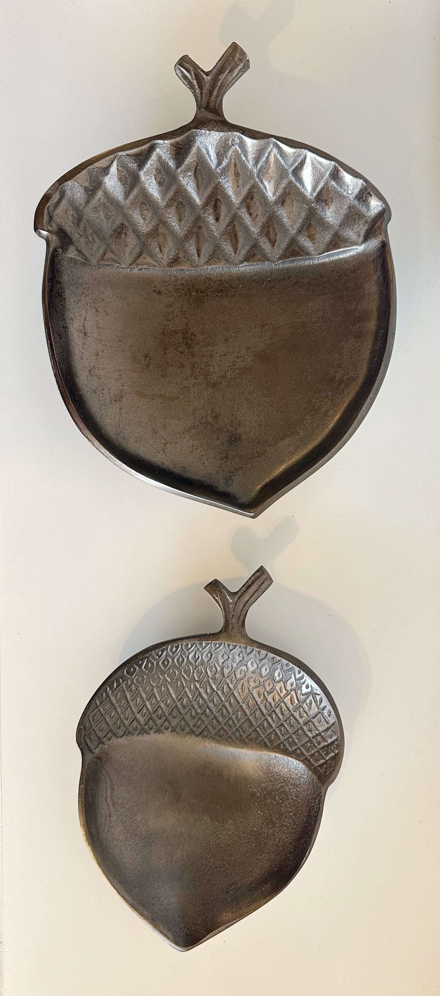 ANTIQUE BRASS ACORN TRAY