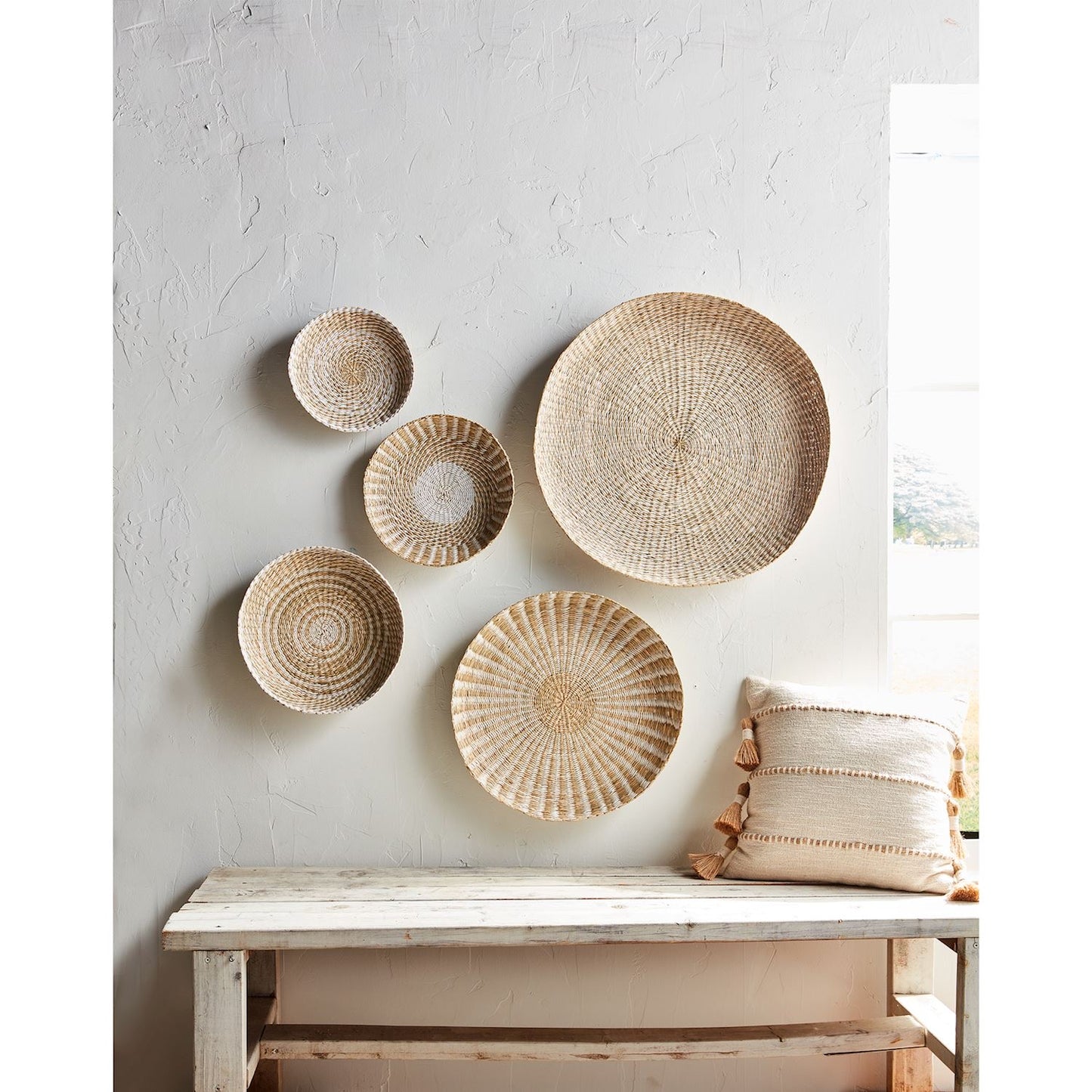Large Neutral Wall Basket Set