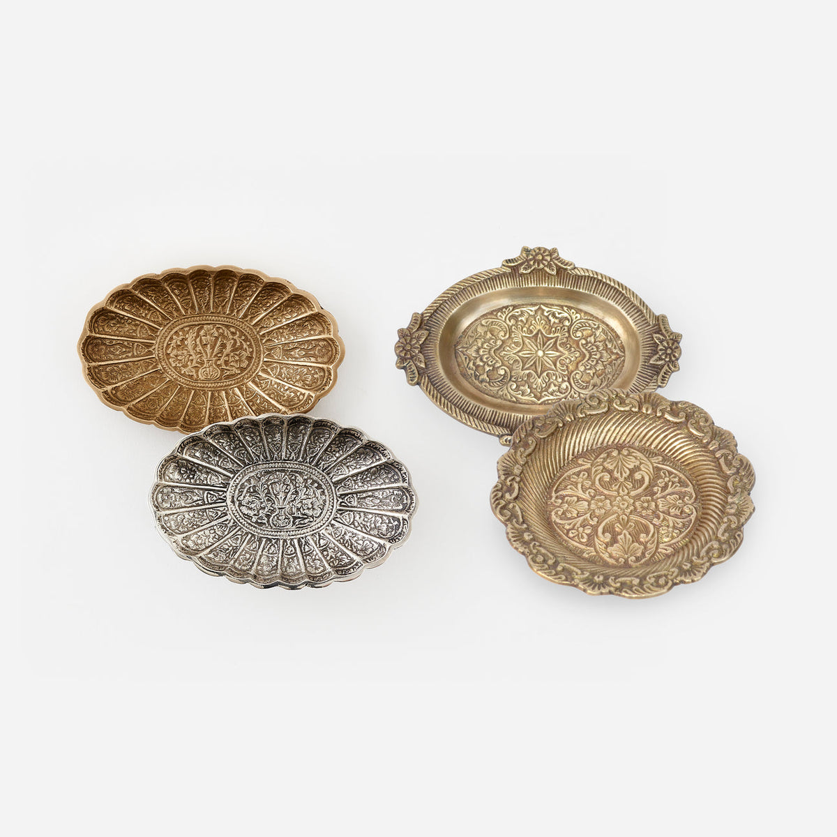 Scalloped Brass Dish - 4 styles available