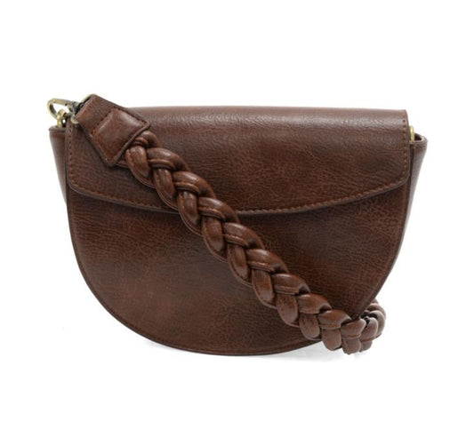 Hickory Linda Crescent Crossbody w/Braided Strap