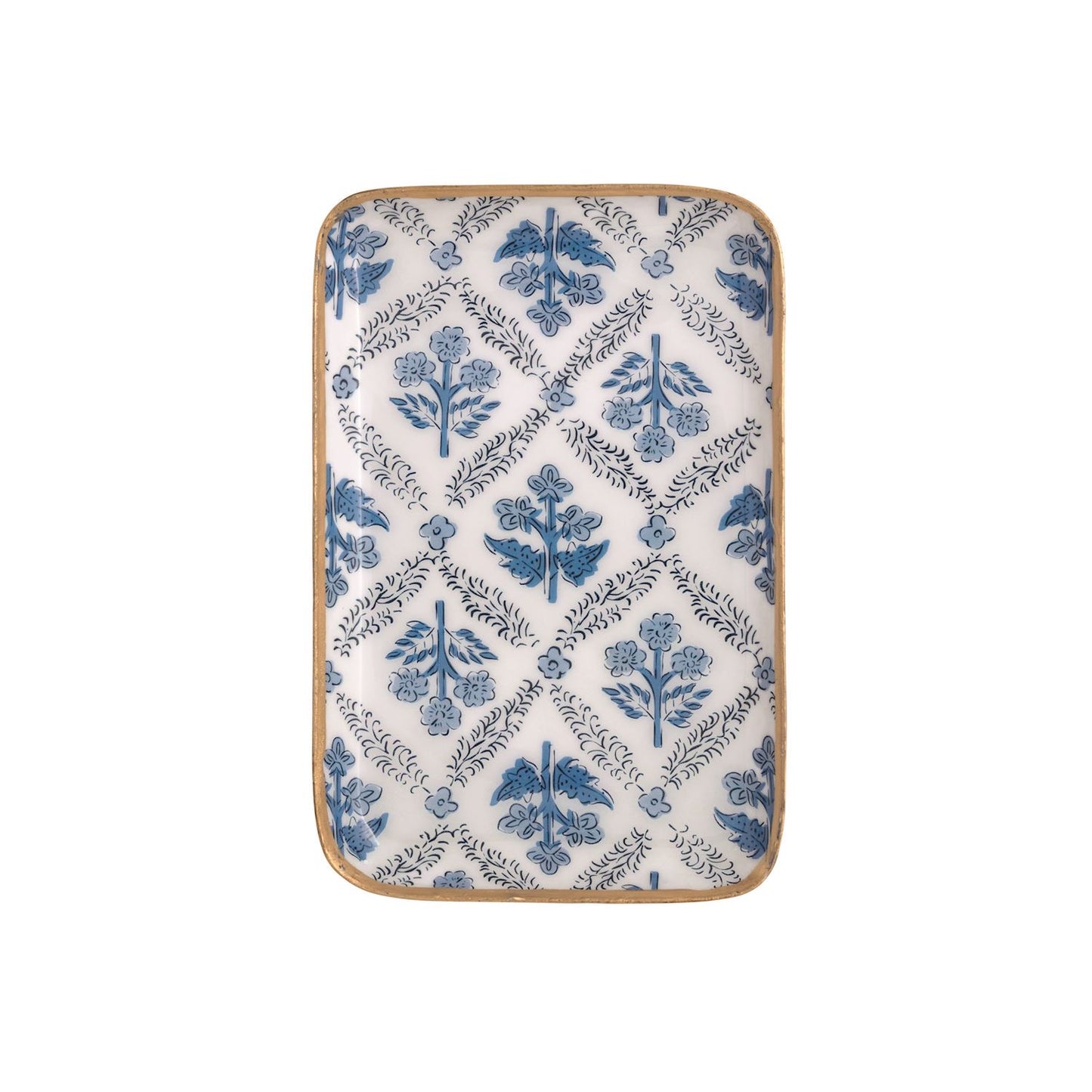 Blue Pattern Trays