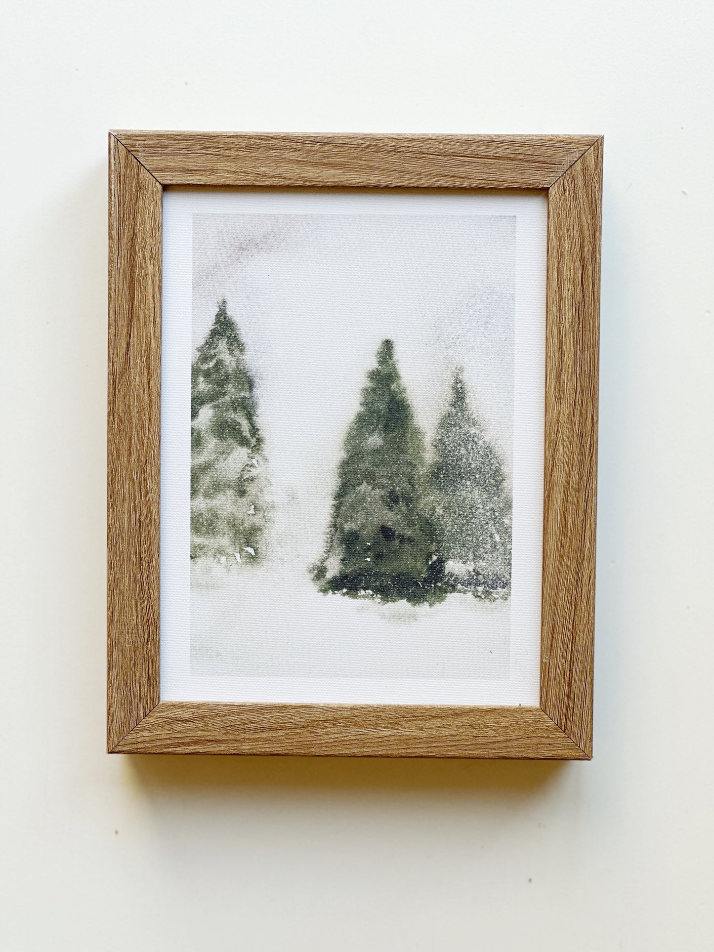 Tree Watercolor Framed Print 7x9