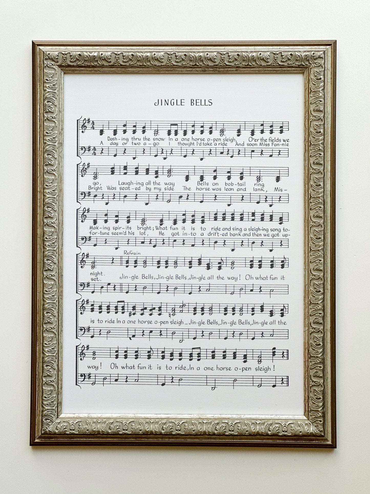 Jingle Bells 12x16 Framed Print