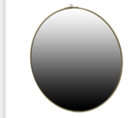 Monroe Brass Round Mirror