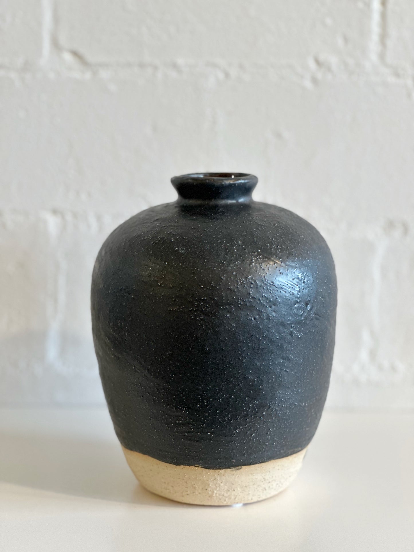 Umbria Ceramic Black Vase