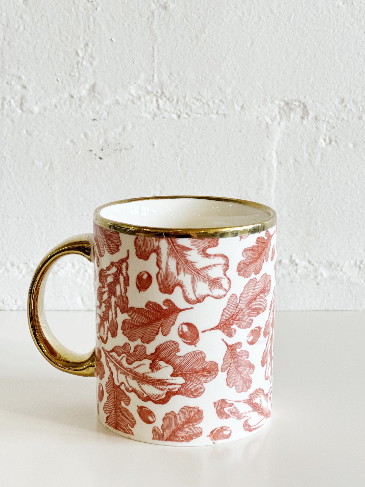 Gold Oak Leaf Mug