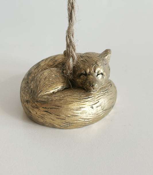 SLEEPING FOX ORNAMENT