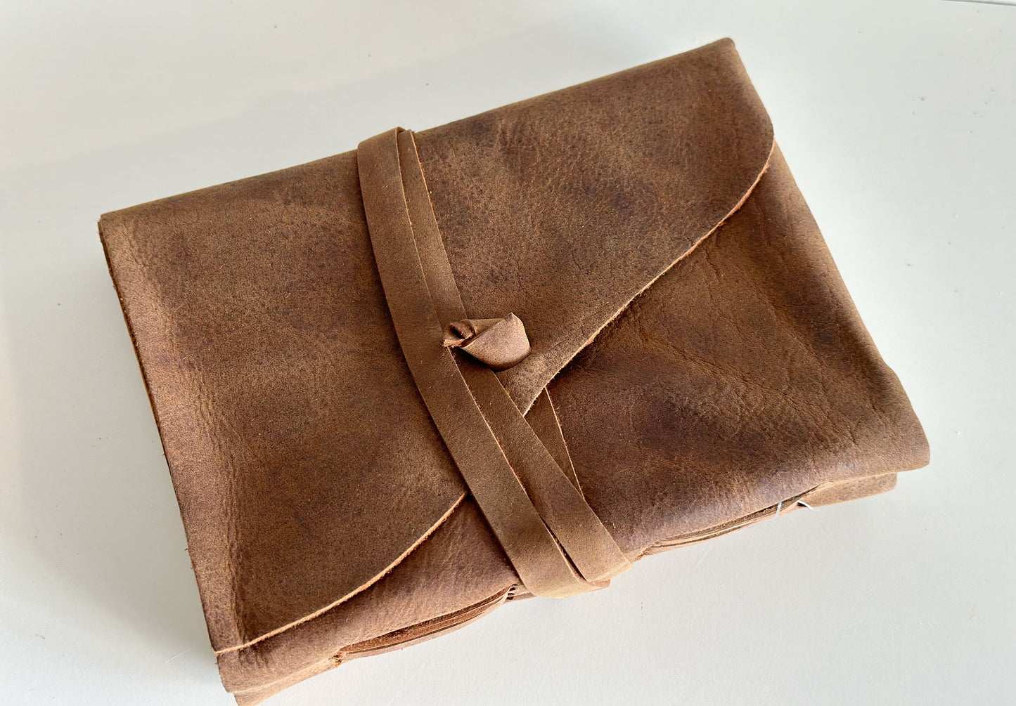 HAND TIED SOFT LEATHER JOURNAL