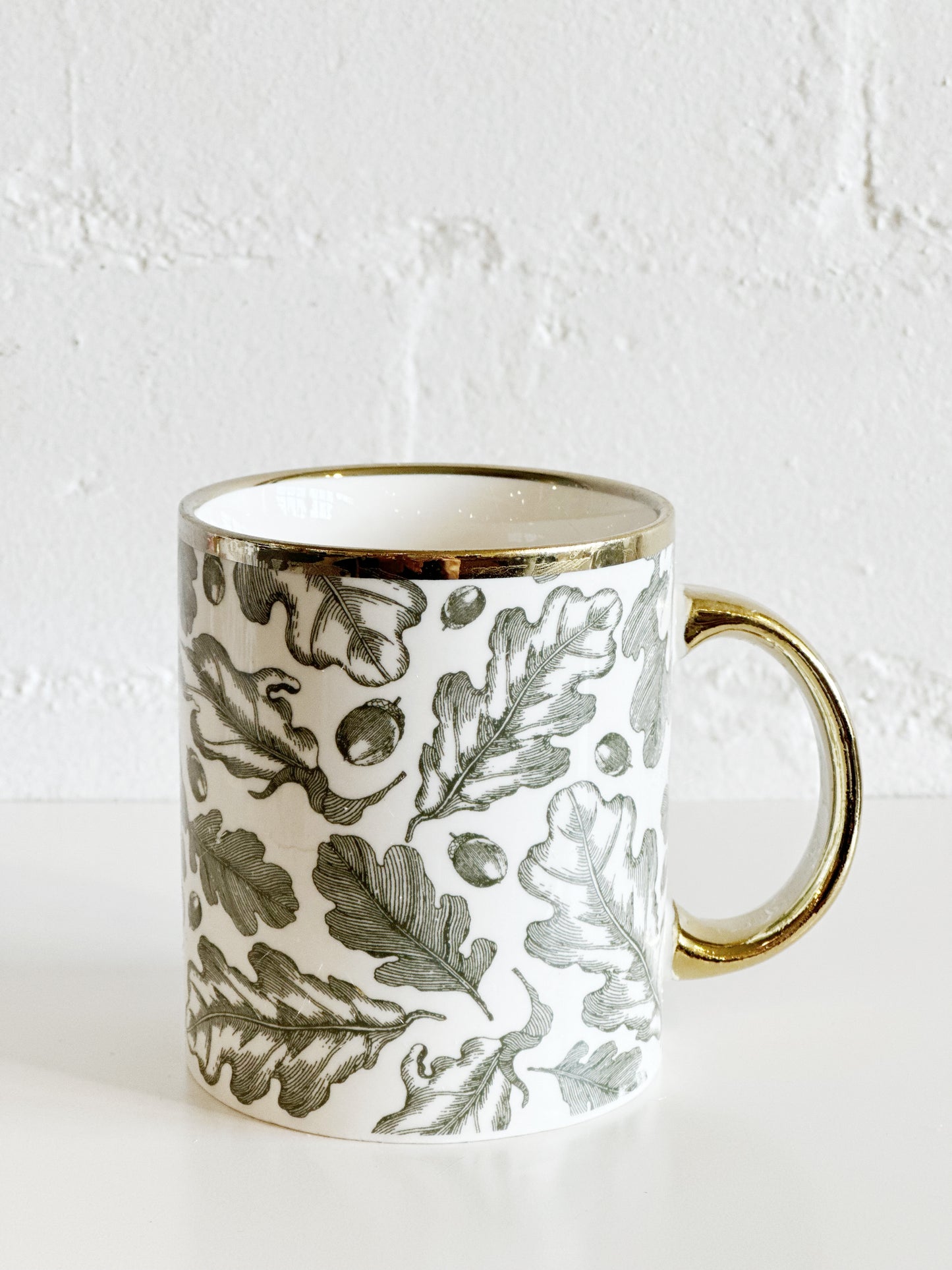 Gold Oak Leaf Mug