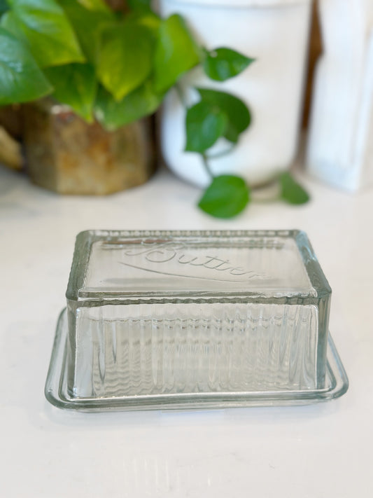 Glass Butter Dish