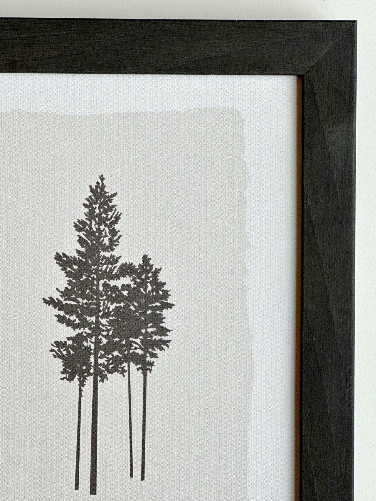 Two Trees Black and White 6x8 Framed Print