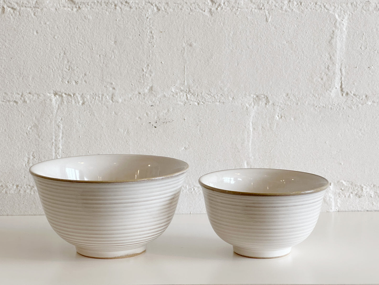 WHITE STRIPE BOWLS