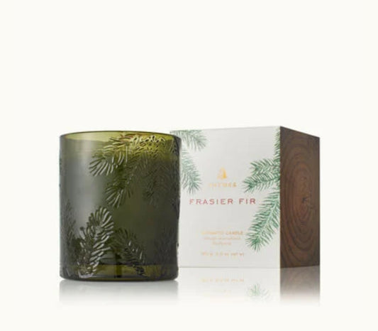 Frasier Fir Green Glass Candle