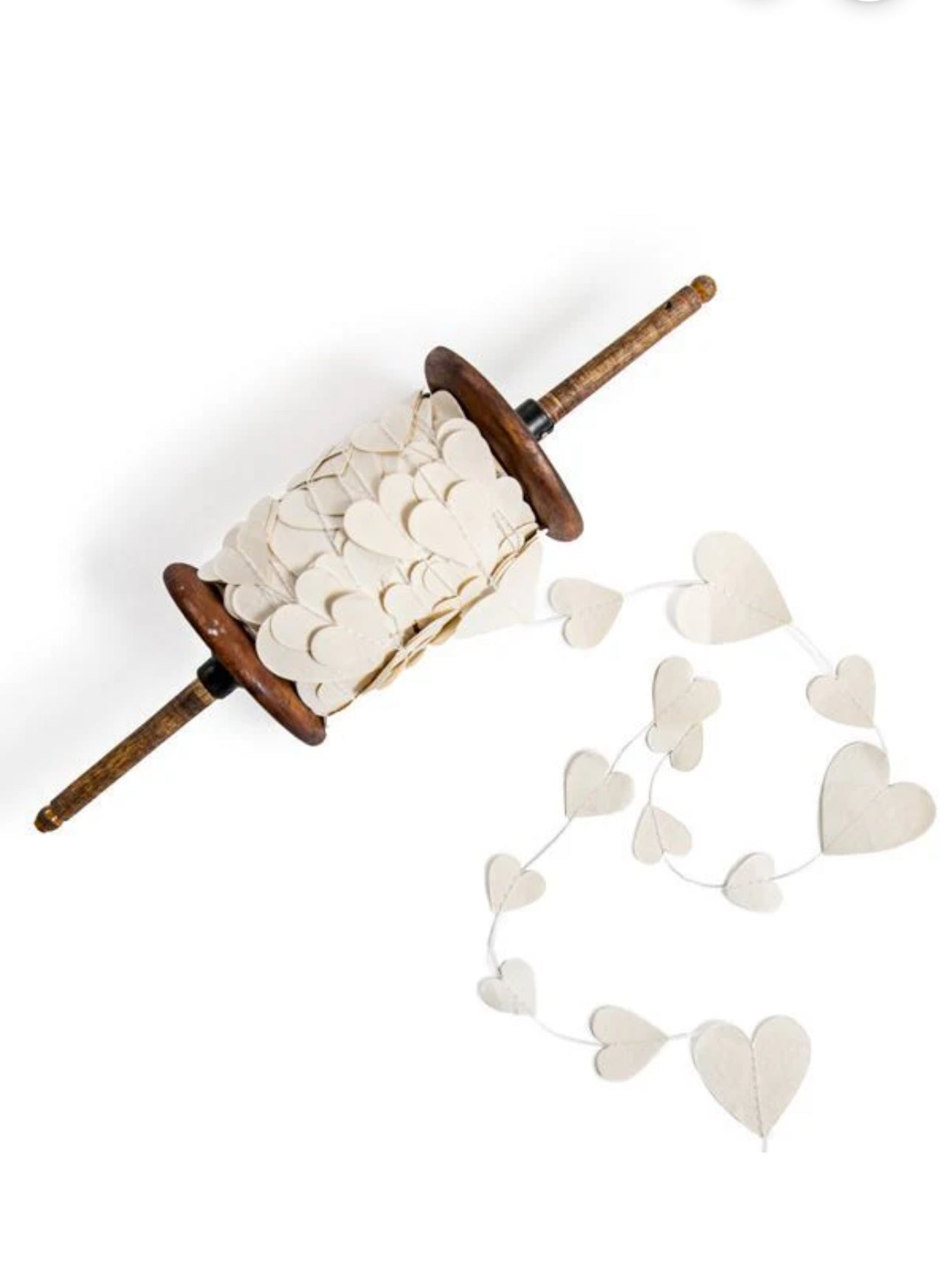 Cream Heart Garland