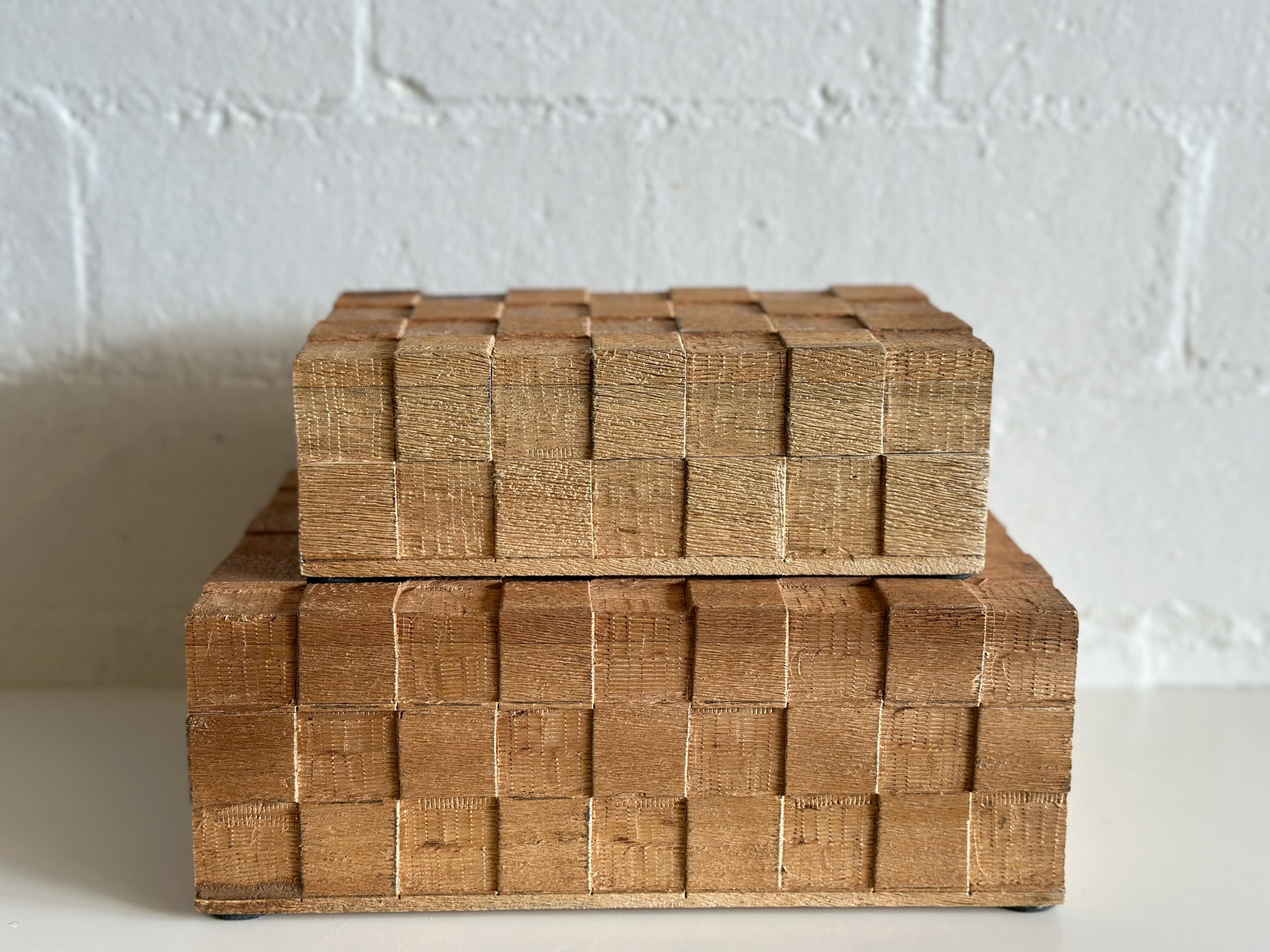 WOOD WEAVE BOXES – Vintage Barn Chicks