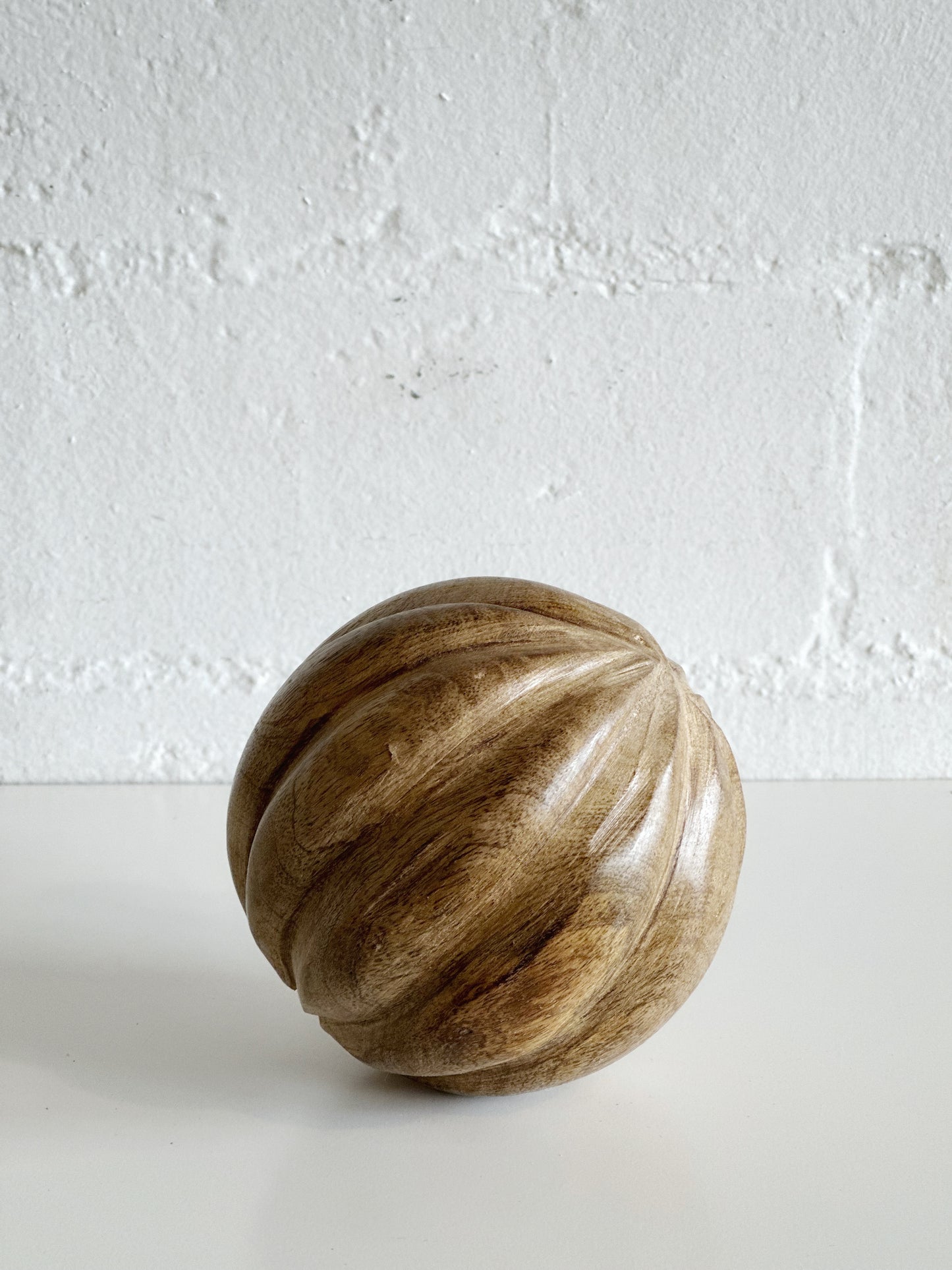 CARVED WOOD BALL