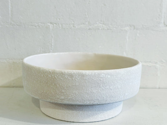 WHITE RAISED BOWL