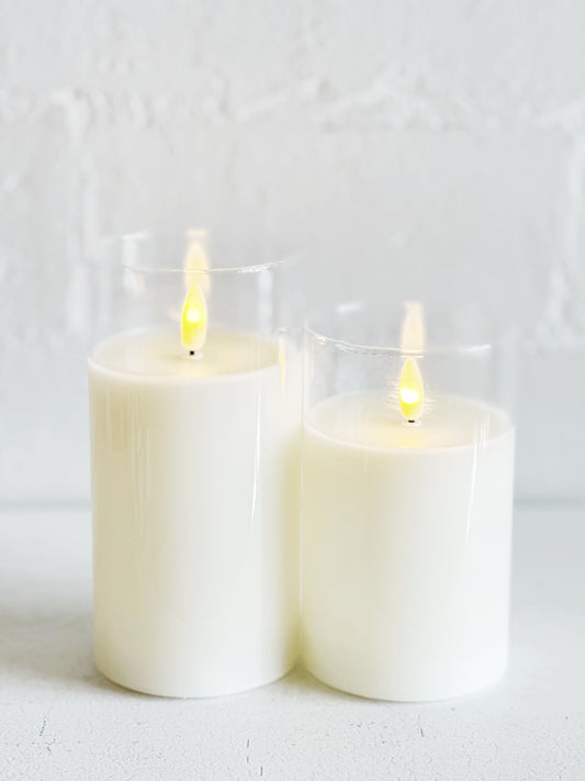 Glass Flameless Candle