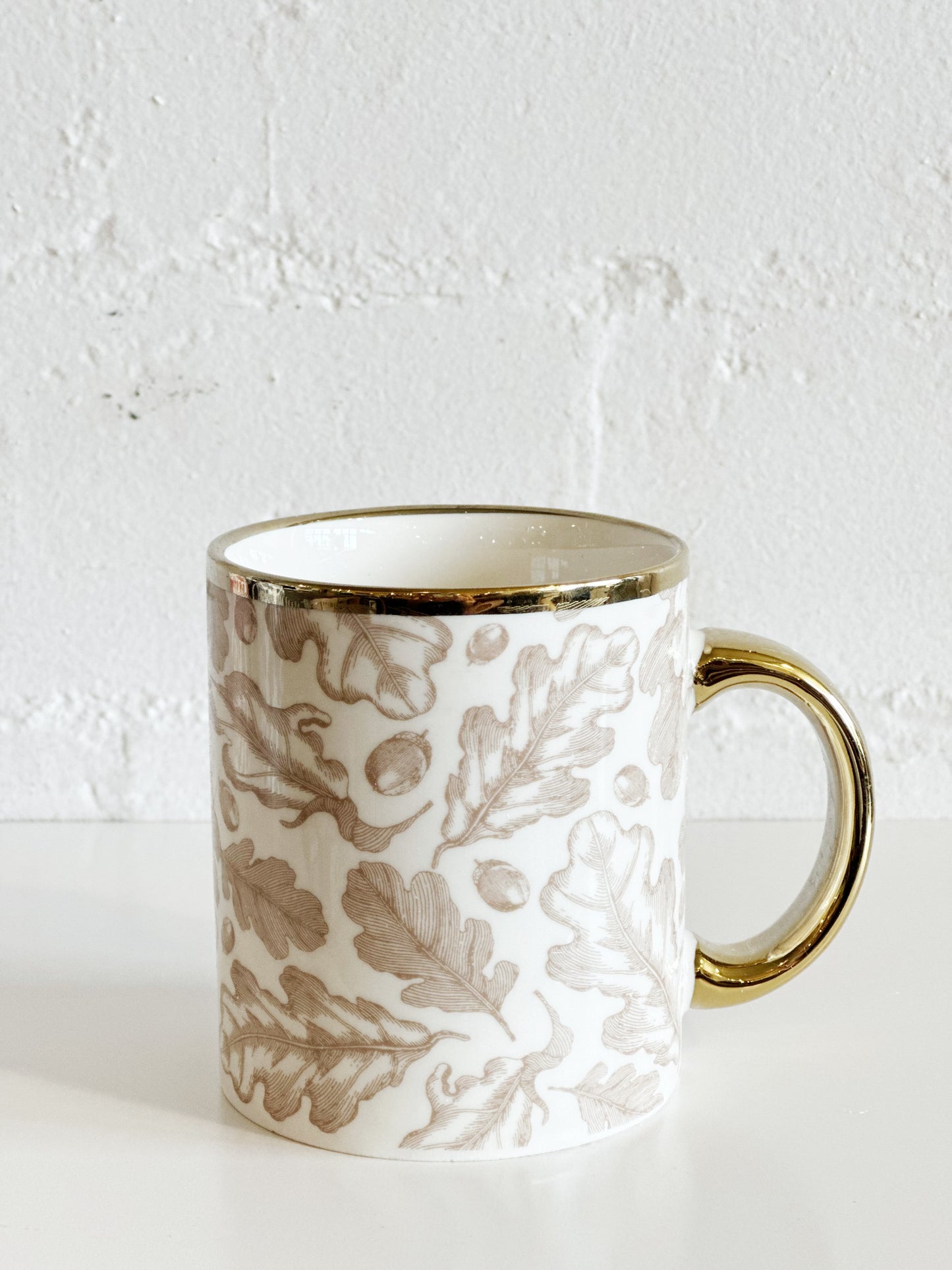 Gold Oak Leaf Mug