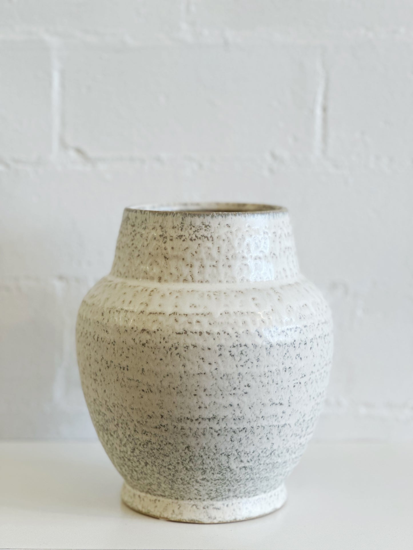 BEIGE CERAMIC VASE