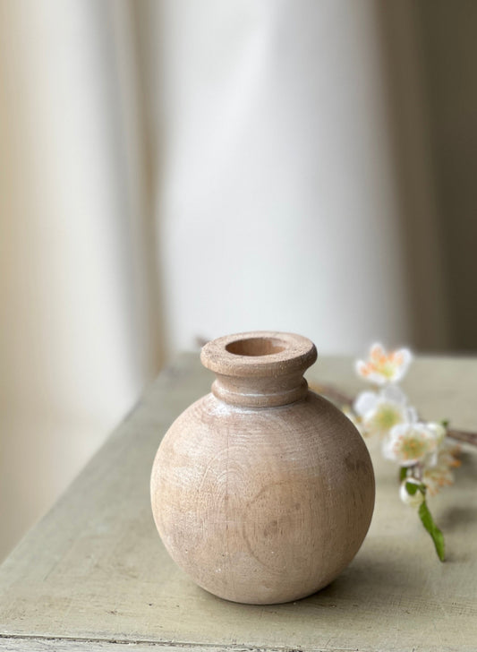 Mini Wood Vase