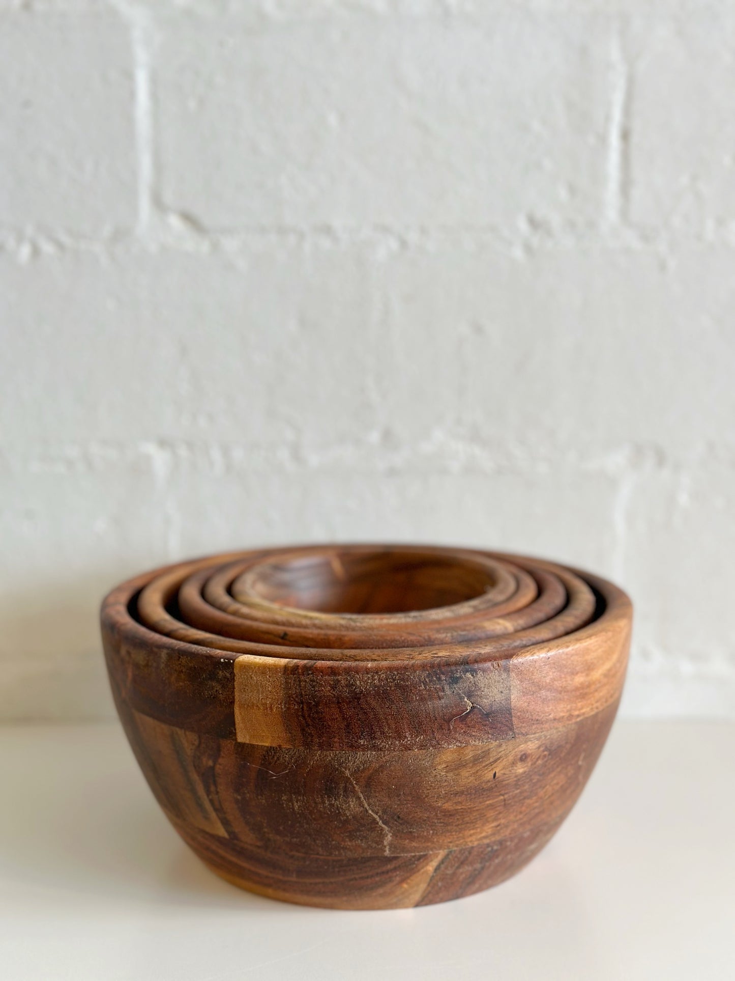 Wood Serving Bowl Set