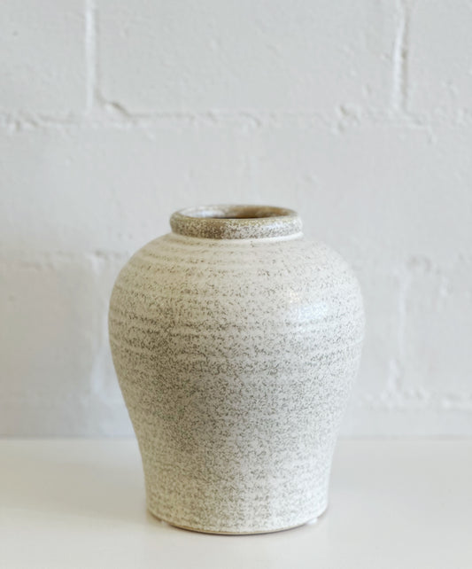 BEIGE CERAMIC VASE