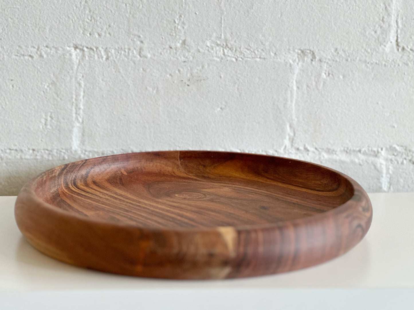 ROUNDED WOOD TRAY