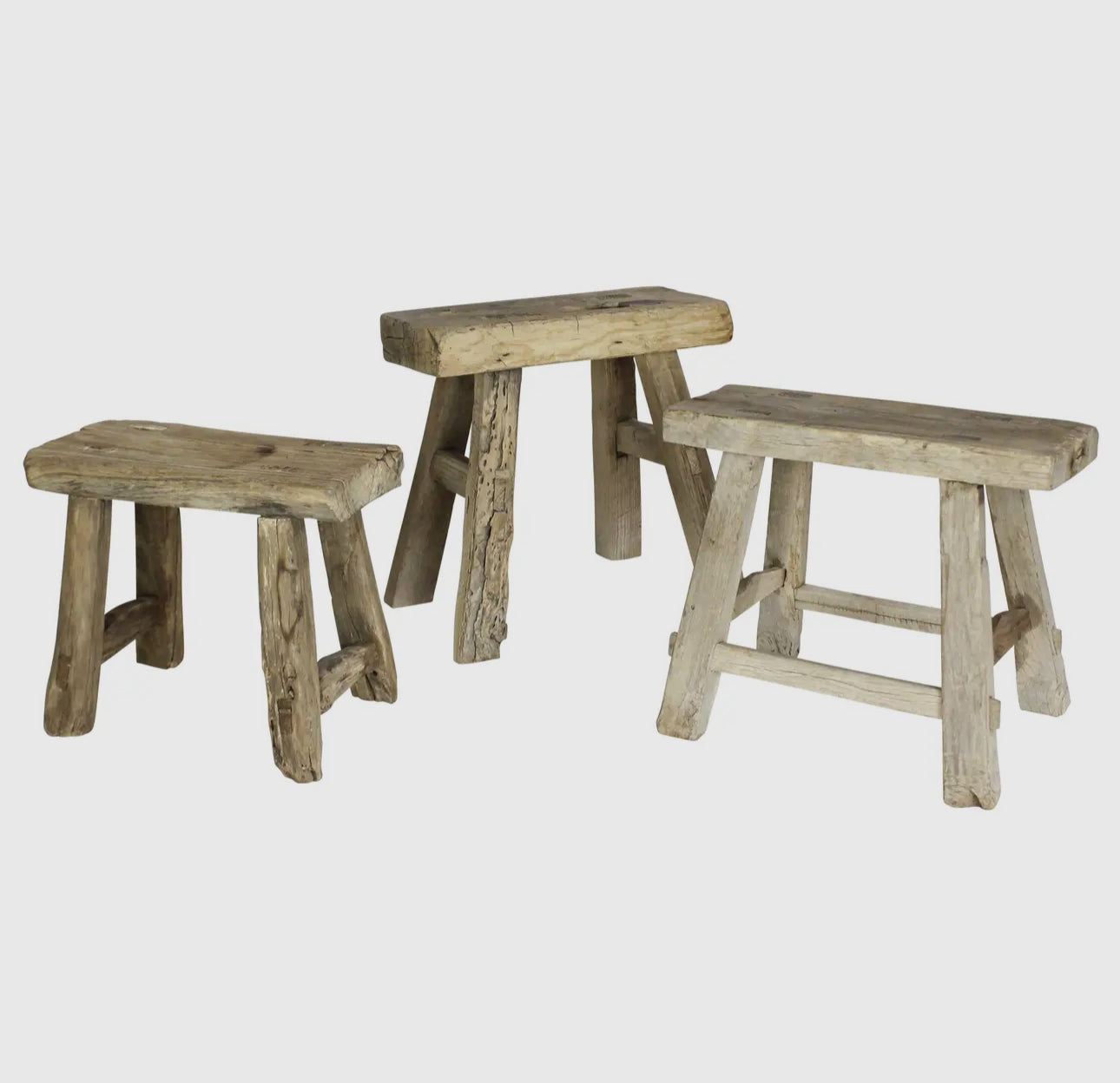 Elm Wood Foot Stool