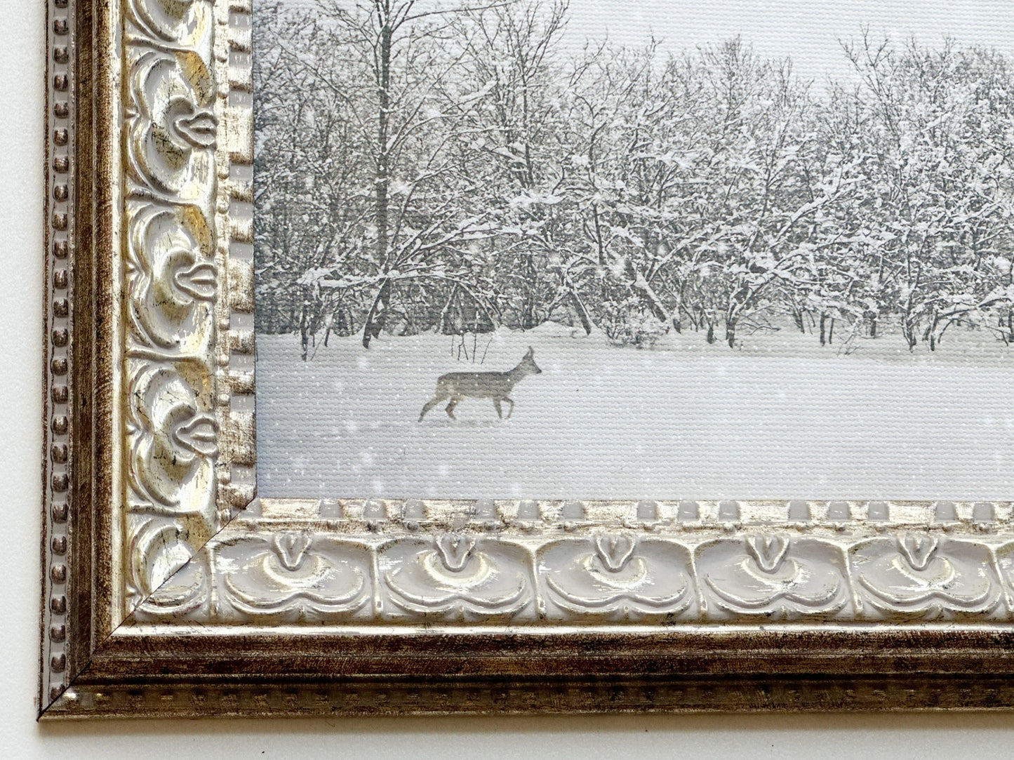 Winter Fawn 10x8 Framed Print