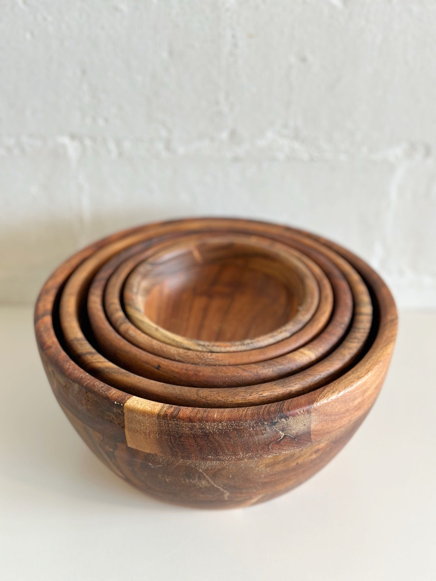 Wood Serving Bowl Set