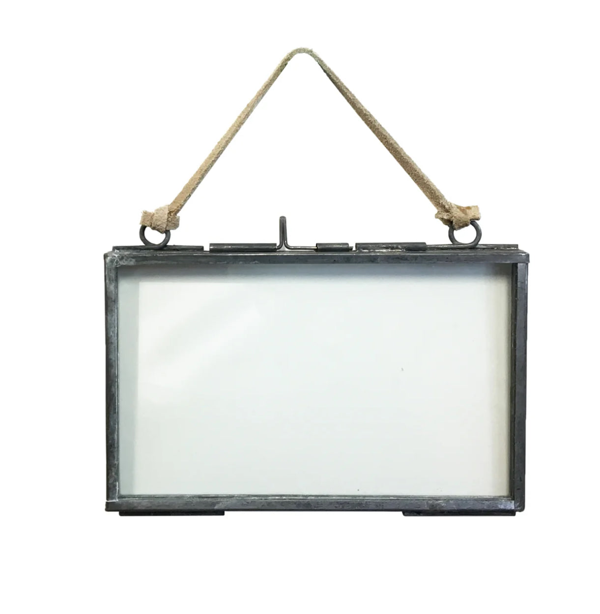 Zinc & Glass Hanging Frame 3x5