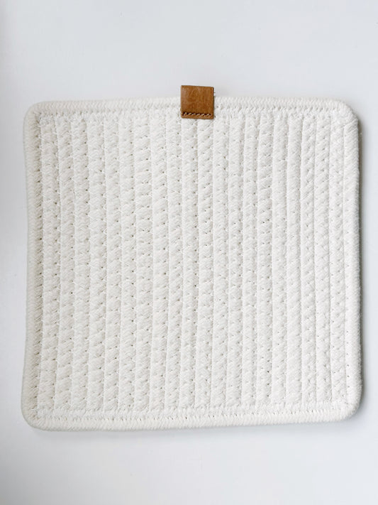 Ivory Square Hot Pad