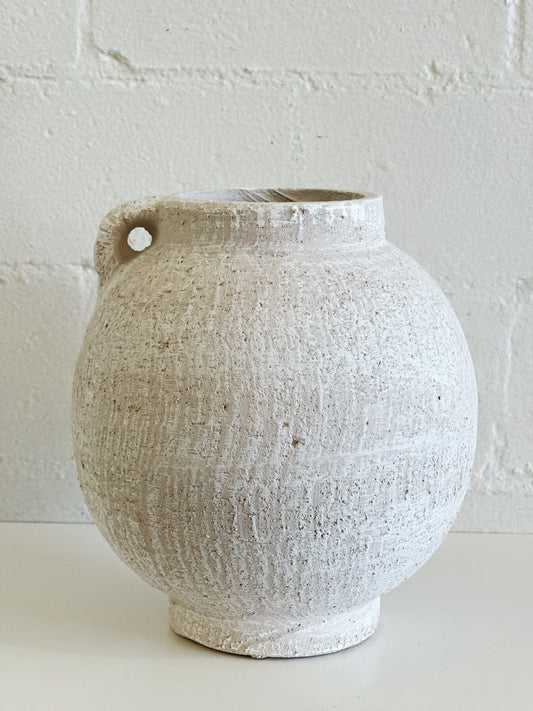 WHITE JUG VASE