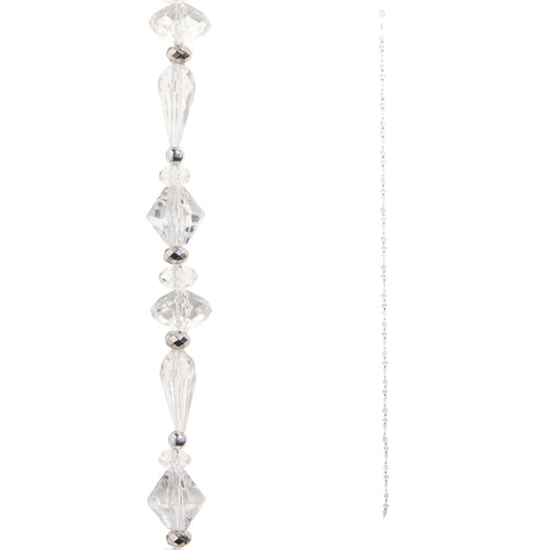 5' CLEAR BEAD GARLAND