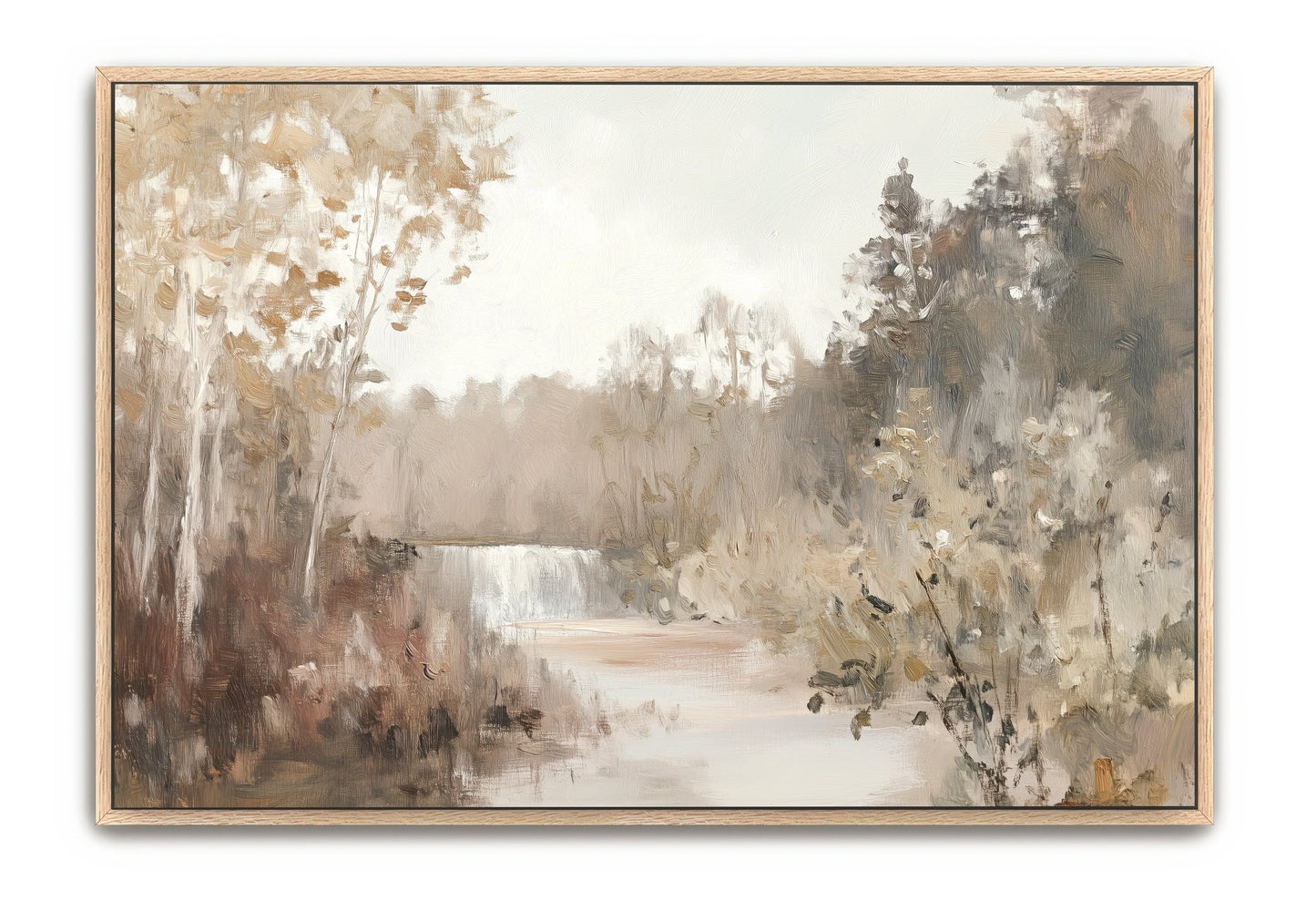 Living Waters -Natural Framed 20x26 Canvas