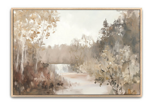 Living Waters -Natural Framed 20x26 Canvas