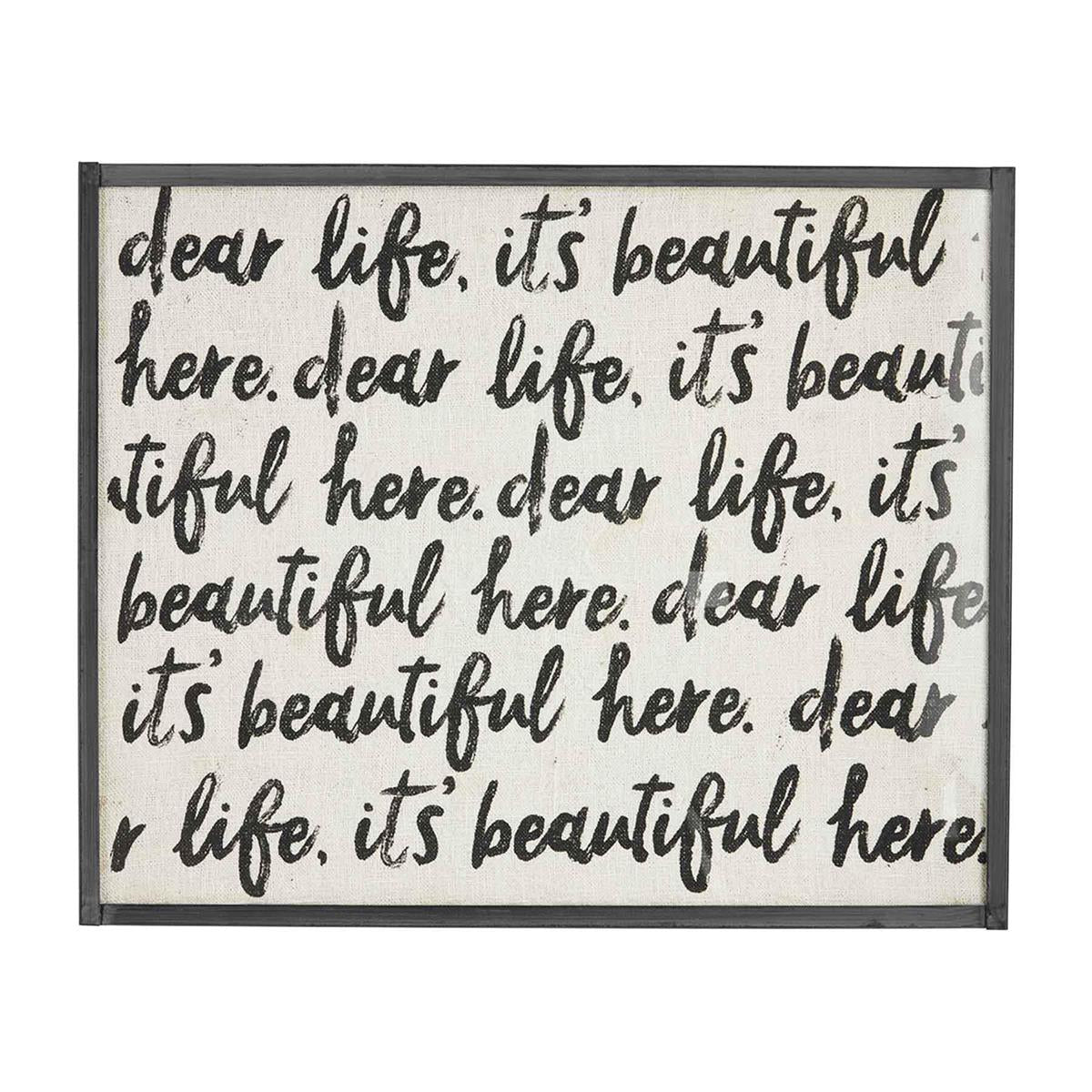 Dear Life Framed Plaque