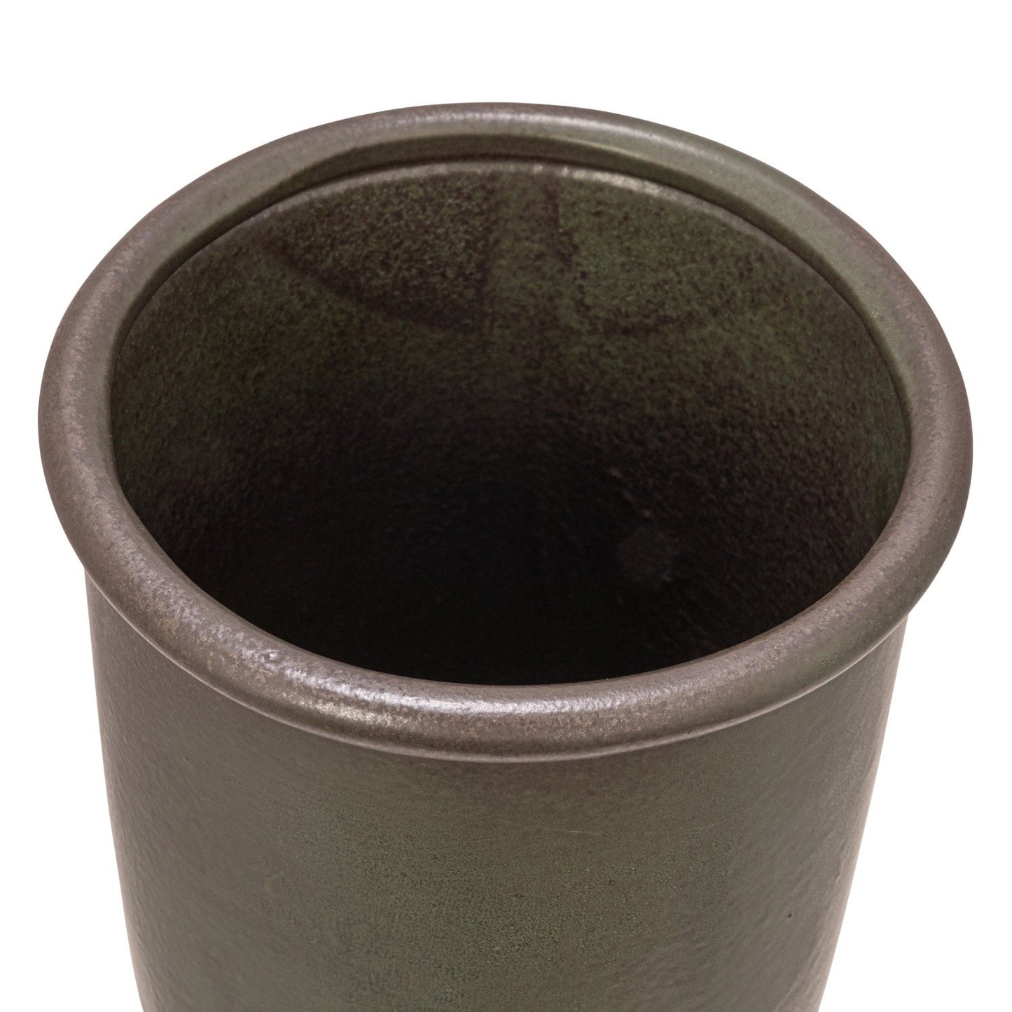 Green Stoneware Vase