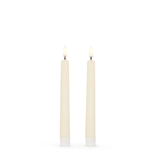 7" IVORY FLAMELESS TAPER CANDLE