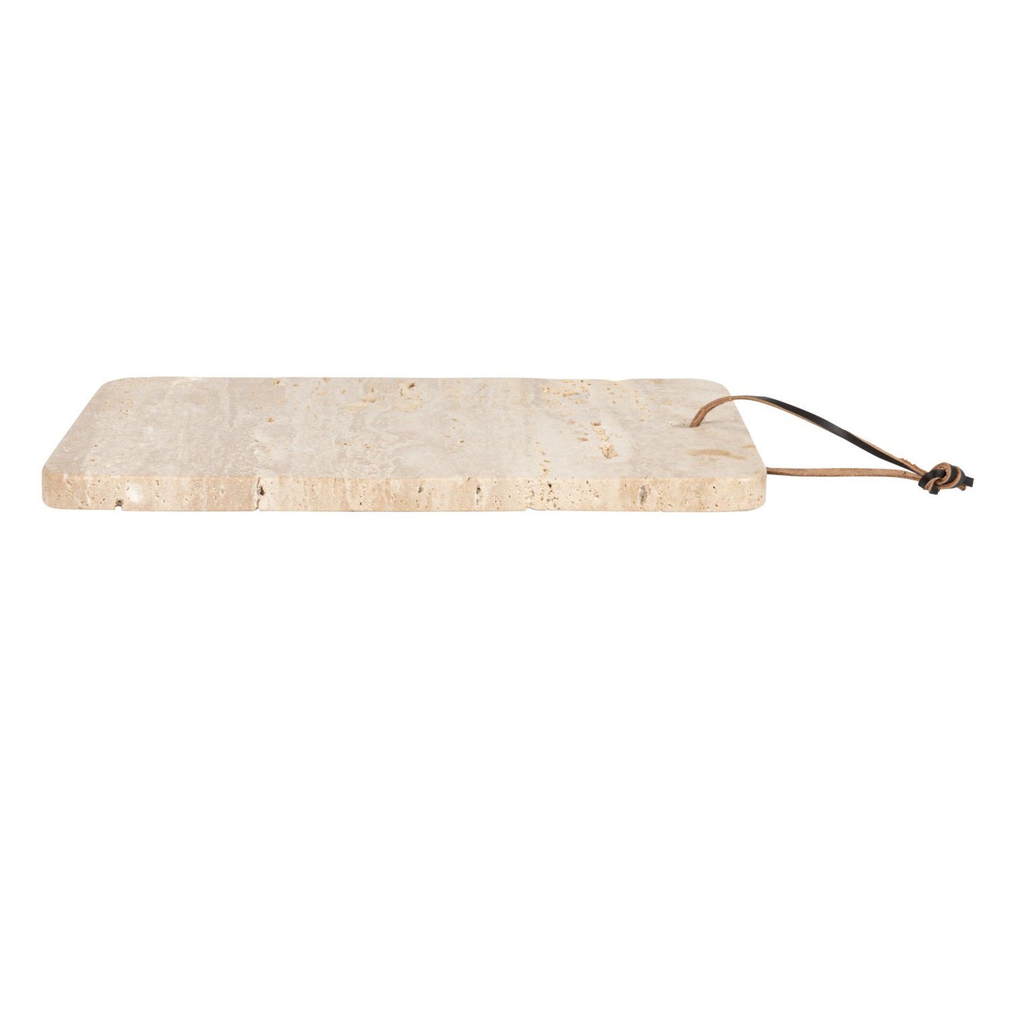 Travertine Cheese/Cutting Board w/ Leather Tie (Each One Will Vary)